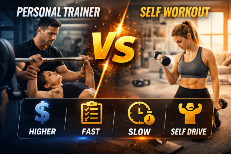 Personal trainer vs self workout