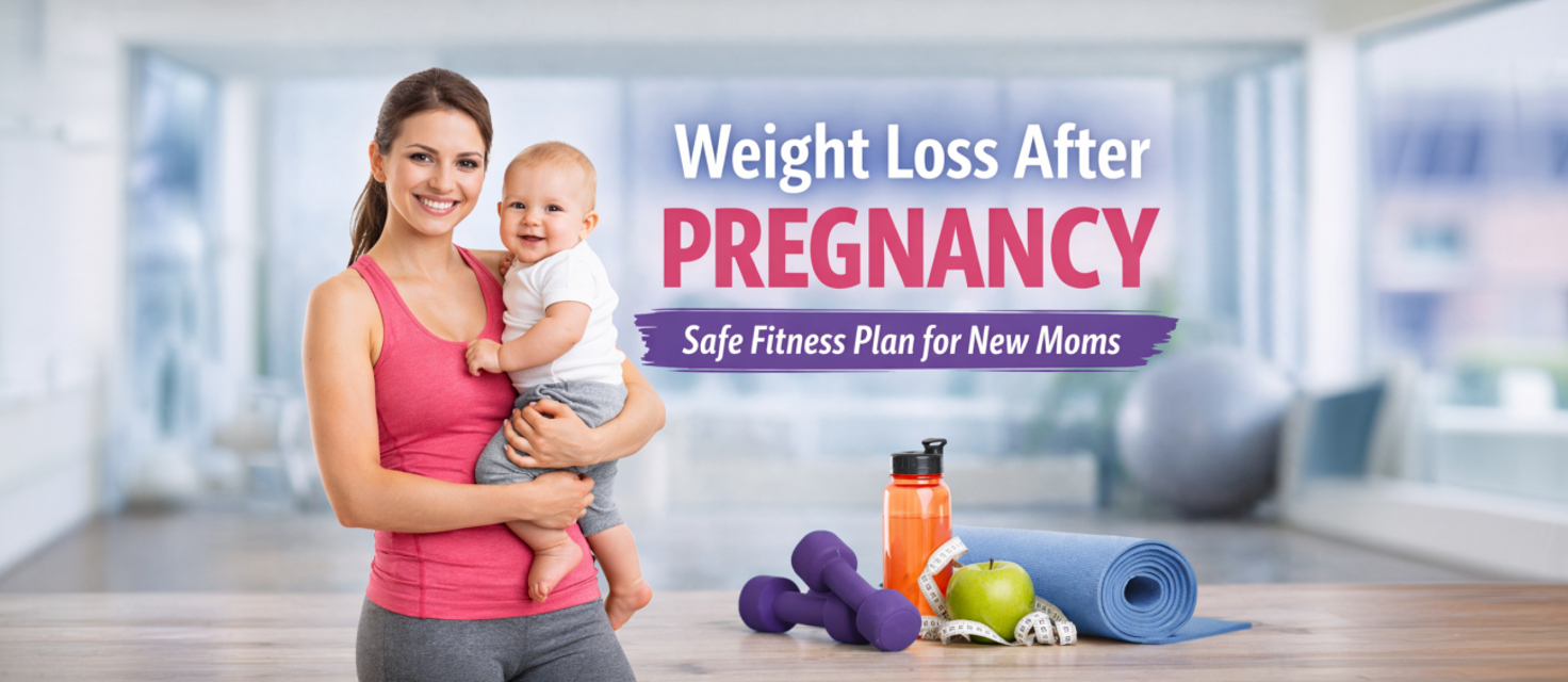 weight loss after pregnancy, Post-pregnancy fitness with baby